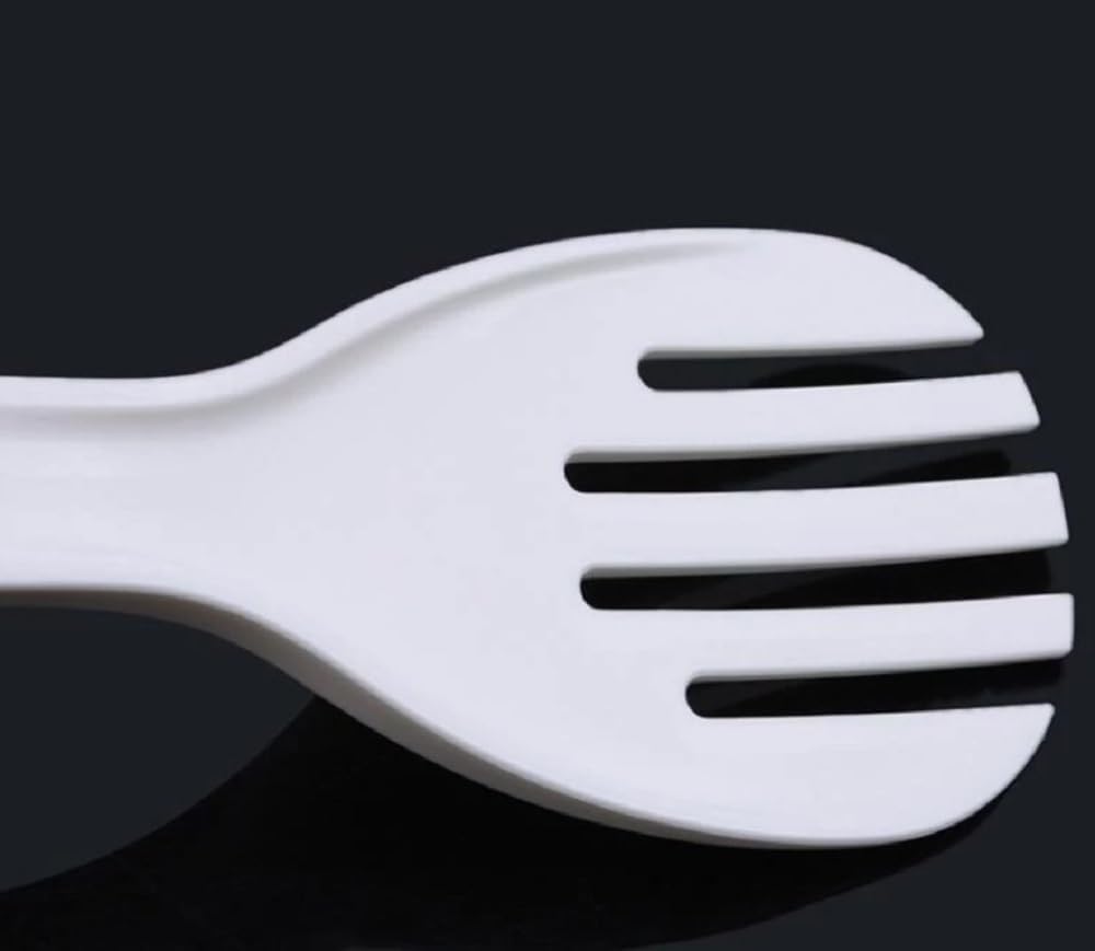 Rice Serving Spoon White Color Polypropylene- Rice Spoon Scooper Spatula Paddle Serving Works for Rice Mashed Potato and More