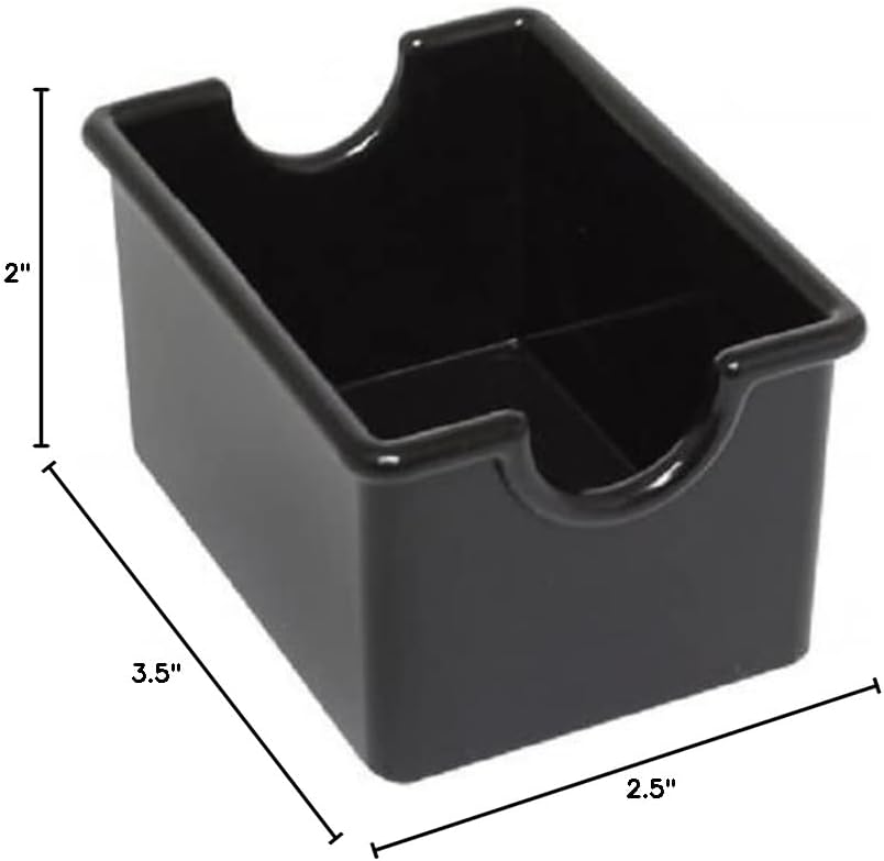 Set of 12 Sugar Packet Holder Plastic - Sugar Caddy Holder for Sweetener Packets Organizer Caddy for Coffee Bar Tea Bag Organizer for Table Restaurant Hotel