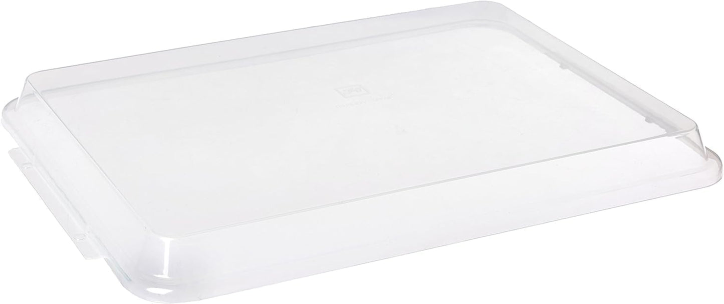 Set of 2 Polypropylene Sheet Pan Covers | Clear, Durable & Stackable Baking Tray Lids for Cookies, Cakes & Pastries | Ideal for Home, Bakeries & Restaurants