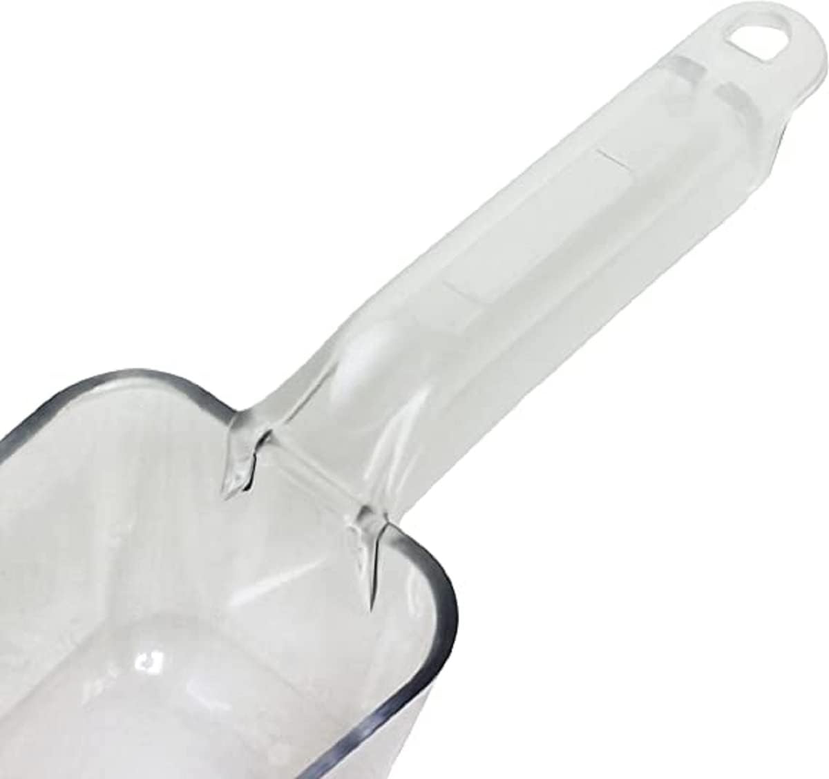 Ice Scoop Clear Polycarbonate-Utility Ice Scooper Dishwasher Safe Kitchen Ice Scooper for Ice Maker Kitchen Scoop for Weddings Bar Ice Bucket Kitchen Popcorn Food Candy Sugar