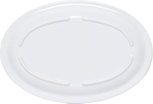 Narrow Rim Platter Melamine Set of 12 - Dishwasher Safe Break-Resistant Reusable Serving Platter Kitchen Dinnerware Appetizer Plates Serving Trays