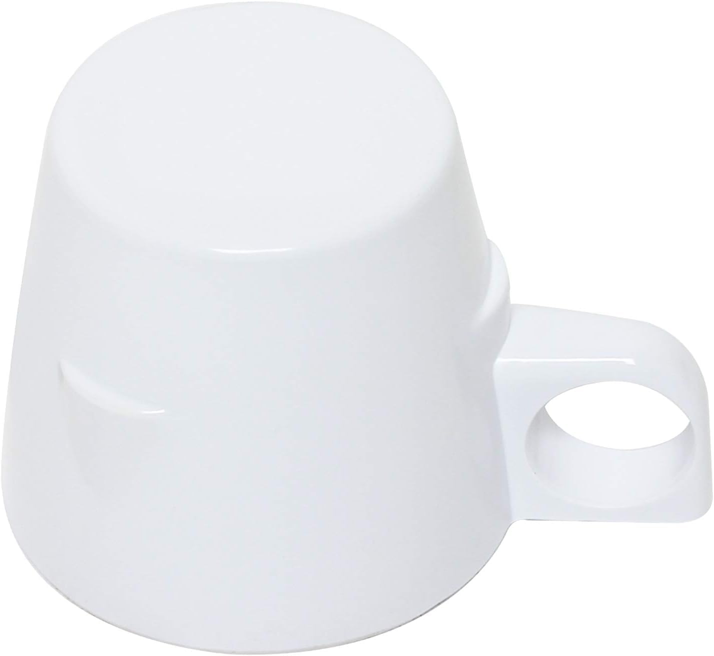 7 oz Stacking Cup Melamine Set of 12- Dishwasher Safe Break-Resistant Coffee Cup Set Reusable Plastic Cup for Latte Cappuccino Cocoa Hot Tea Mocha Home Cafe Restaurants