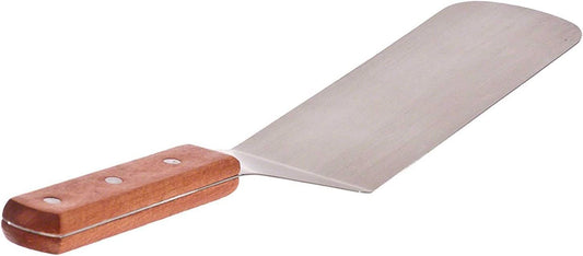 4 Piece Combo 14.5" Grill Turner BBQ Stainless Steel Spatulas- (2) Perforated Turner and (2) Solid Turner- Griddle Scraper Pancake Flipper Hamburger Turner Outdoor Barbecue Turners