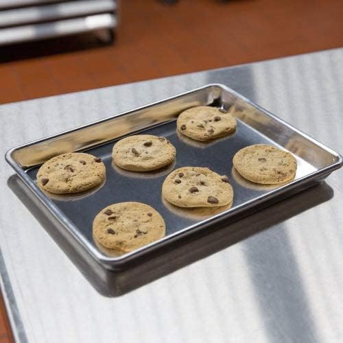 Quarter Size Aluminum Sheet Pan 9-1/2" x 13" Baking Sheets 18 Gauge Set of 6-Oven Safe Baking Pan Baking Tray Cookie Sheet Baking Sheet for Oven Perfect for Baking Roasting and More