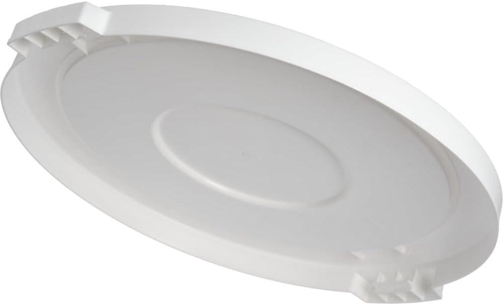 Round Trash Can Lid only Height White Color- Wastebasket Garbage Bin Lid Recycling Bin Cover Kitchen Bathroom Bedroom Office Trash Can