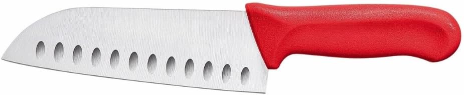 7” Blade Santoku Knife Hollow Ground German Steel with Polypropylene Handle- Razor Sharp Kitchen Chefs Knife for Meat Poultry Cutting Home Kitchen Restaurants