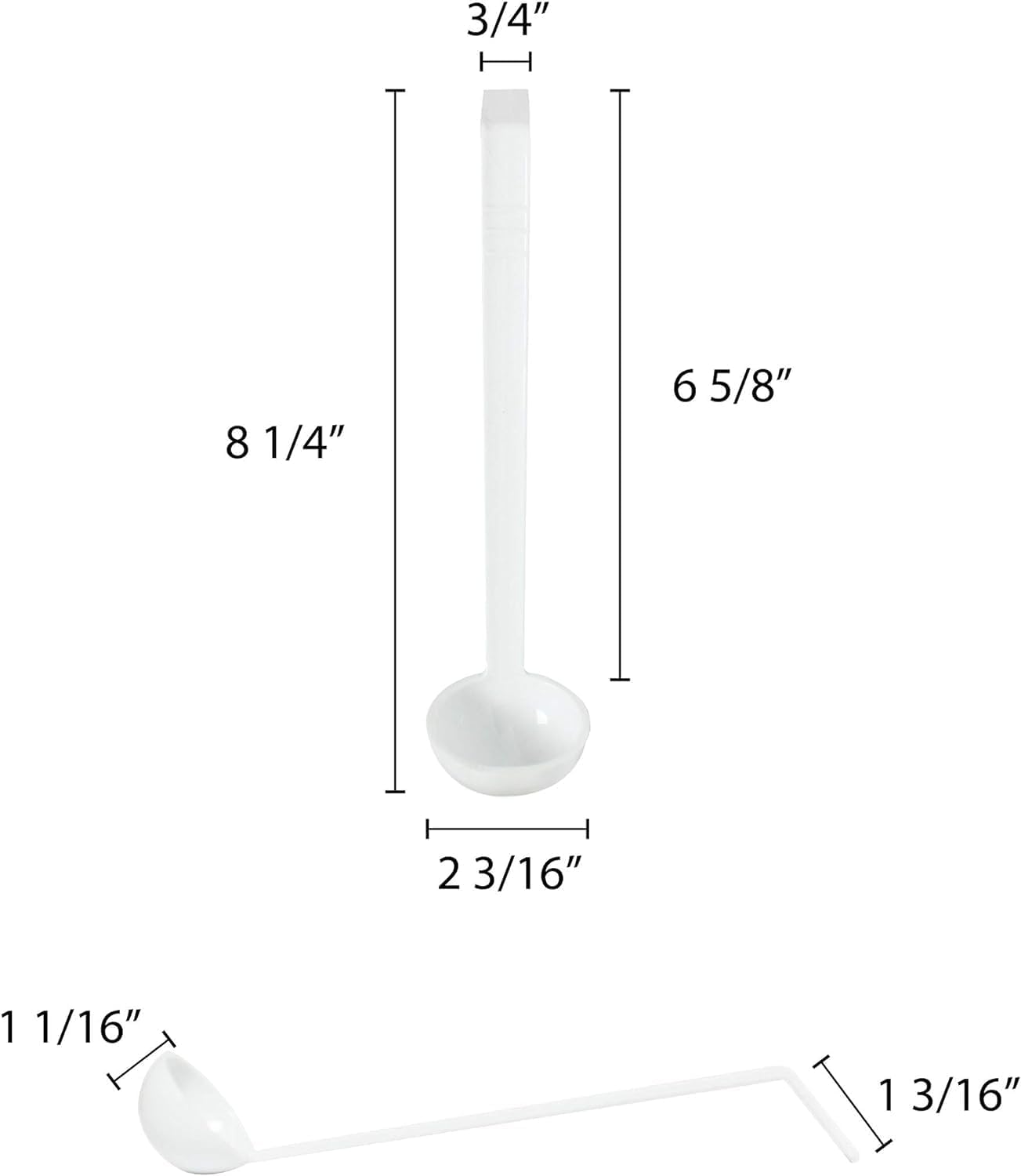 Kitchen Ladle Polycarbonate - Sauce Ladle Serving Ladle for Stirring Portioning Serving Soups Chili Stew in Restaurants Home Best Serving Kitchen Accessories