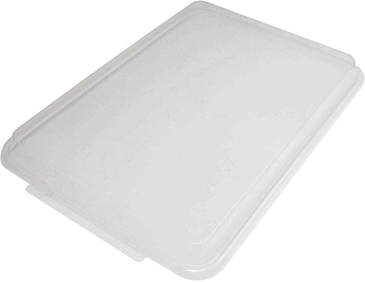 Set of 2 Polypropylene Sheet Pan Covers | Clear, Durable & Stackable Baking Tray Lids for Cookies, Cakes & Pastries | Ideal for Home, Bakeries & Restaurants