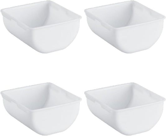 Set of 4 Condiment Replacement Insert - Condiment Dispenser Serving Container Garnish Tray Bar Caddy Condiment Server Caddy Garnish Holder for Home Work Restaurant