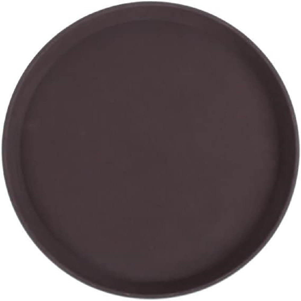 Serving Tray Fiberglass Set of 2- Non Slip Surface Service Trays Round Tray Plastic Food Meals Server Tray for Home Kitchen Restaurant Cafeteria Bar Hotel