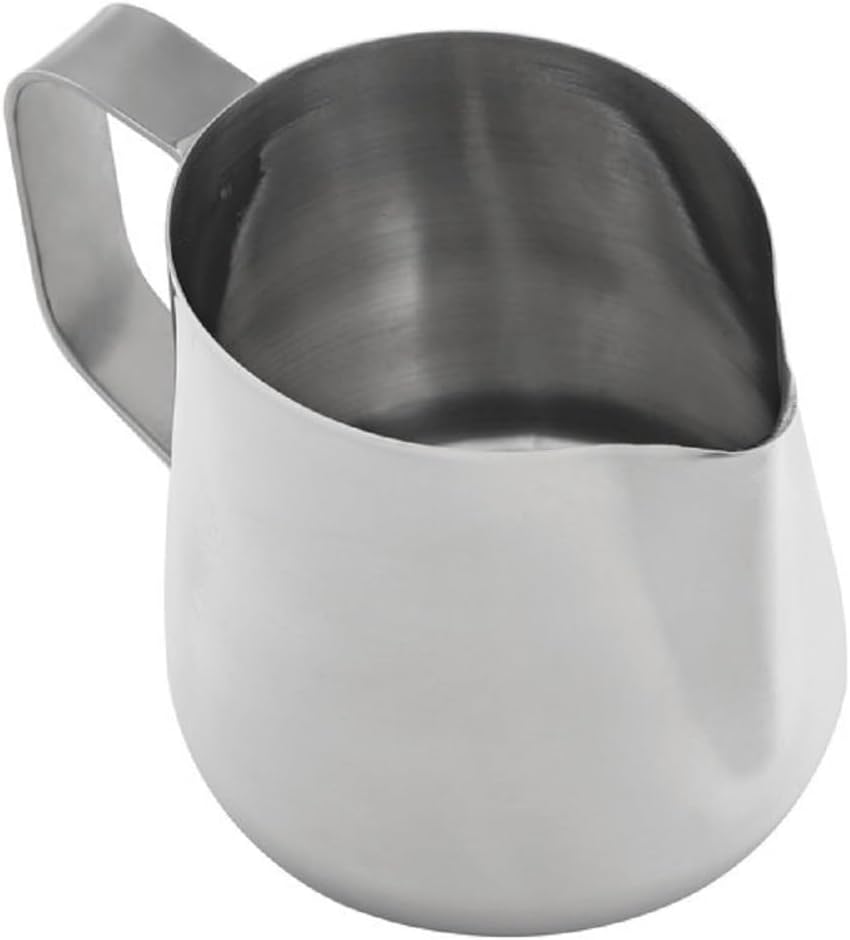 Stainless Steel Frothing Milk Pitcher- Espresso Steaming Pitcher Coffee Bar Espresso Machine Accessories Cappuccino Barista Tool Milk Jug Steamer Frother Cup