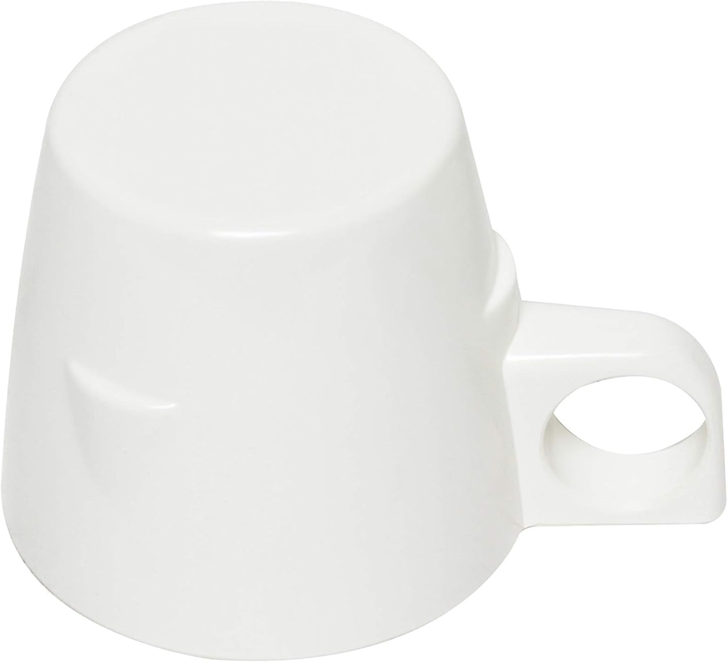 7 oz Stacking Cup Melamine Set of 12- Dishwasher Safe Break-Resistant Coffee Cup Set Reusable Plastic Cup for Latte Cappuccino Cocoa Hot Tea Mocha Home Cafe Restaurants