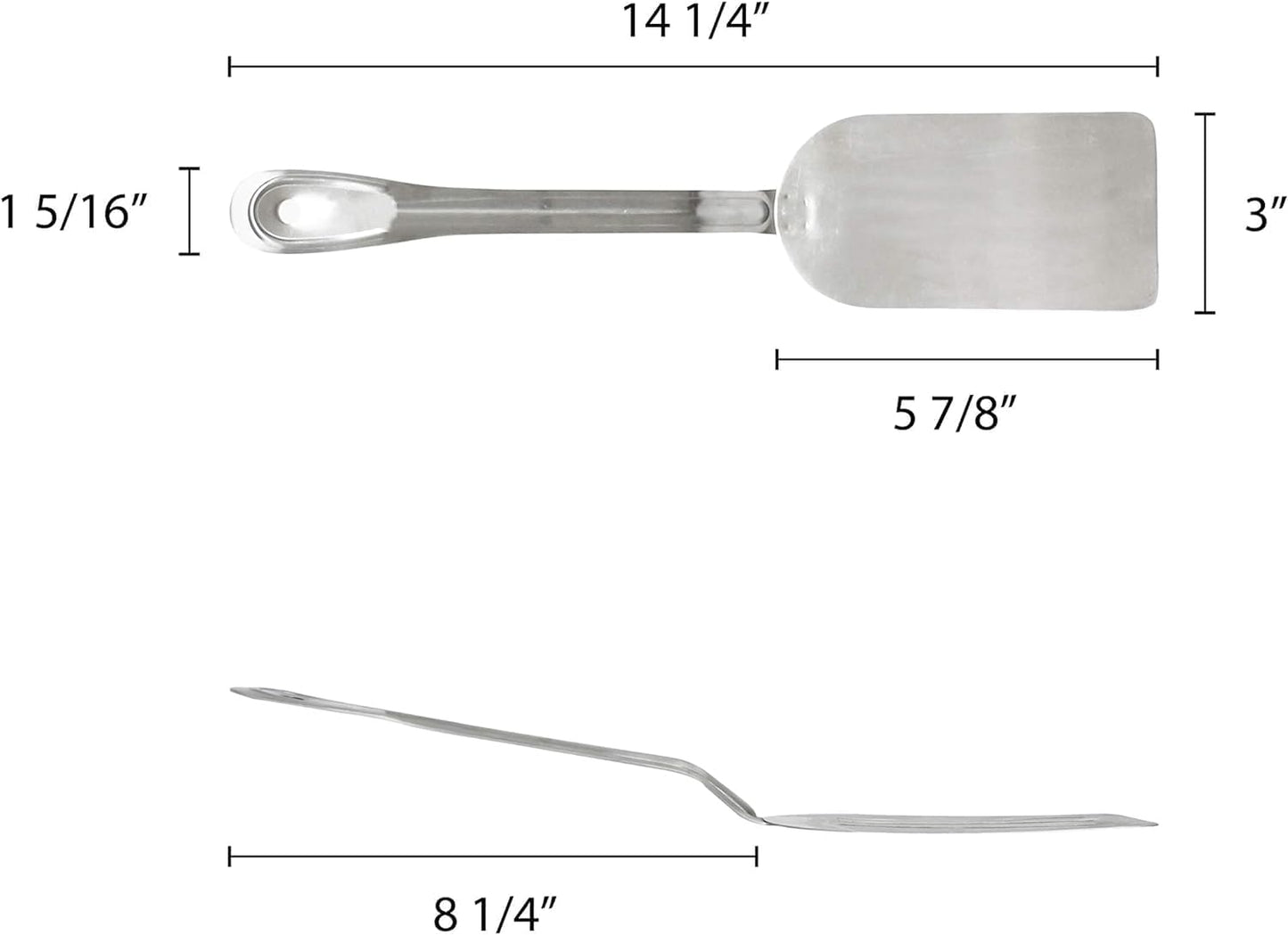 6" Stainless Steel Pancake Turner- Griddle Scraper Spatula Pancake Flipper Hamburger Turner for Outdoor Barbecue Turners Tools Food Service Home Restaurants