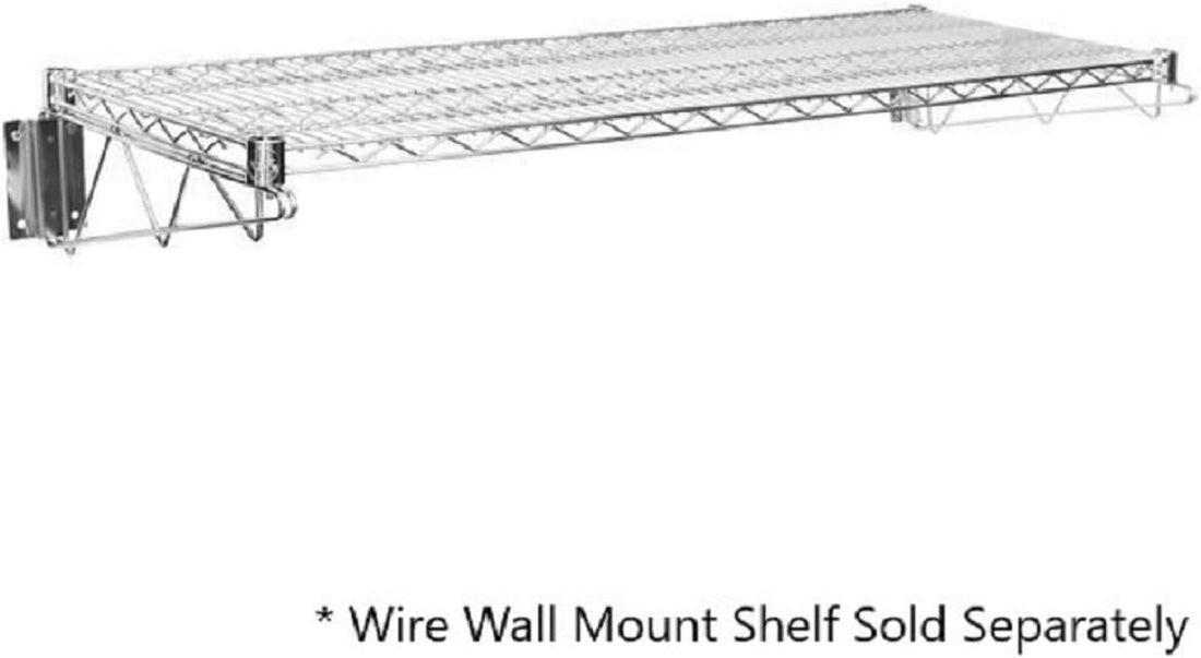 Double Shelf Support Direct Wall Bracket - Shelves Support Wire Shelf Bracket for Pantry Kitchen Home Wire Shelf Bracket Wire Storage Racks Wall Mount Shelf