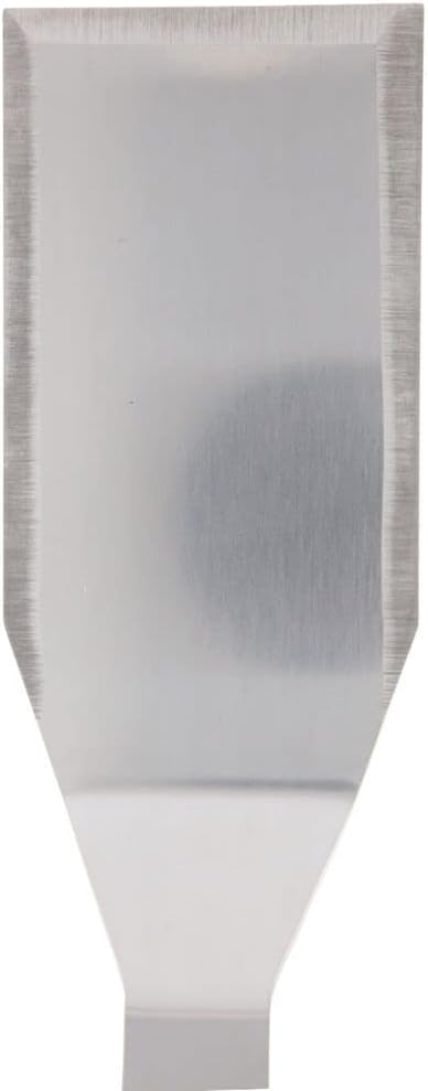 Flexible Solid Turner Stainless Steel with Plastic Handle- Burger Turner Scraper Turner Spatula for BBQ Grill Flat Top Griddle Kitchen Griddle Accessories