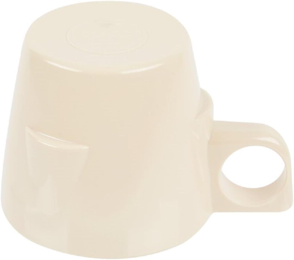 7 oz Stacking Cup Melamine Set of 12- Dishwasher Safe Break-Resistant Coffee Cup Set Reusable Plastic Cup for Latte Cappuccino Cocoa Hot Tea Mocha Home Cafe Restaurants