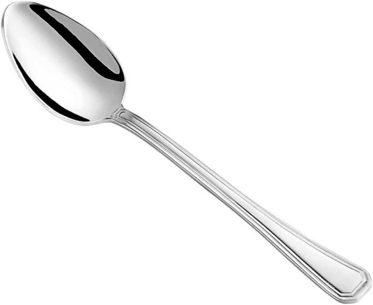 Wilshire Stainless Steel Set of 12- Stainless Steel Silverware Flatware Cutlery Kitchen Tableware Set for Home and Restaurant for Soup Spoons Round Spoons