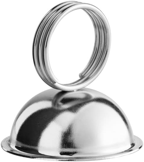 3 Ring Menu Clip Chrome Plated Iron Set of 12- Table Number Holders Place Card Holder Table Picture Holder Wire Photo Holder Clips Picture Note Photo Stand