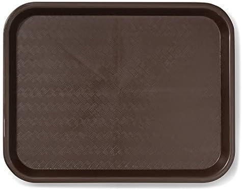 Set of 6 Plastic Fast Food Trays 10-1/2" x 13-5/8" Assorted Colors-Café Standard Cafeteria Fast Food Tray Assorted Colors