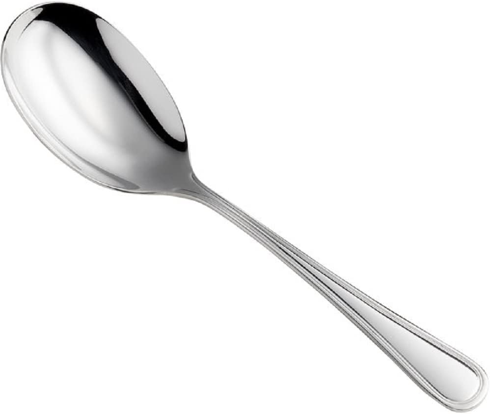 Luxor Spoon Stainless Steel Set of 2- Serving Utensils Spoon Flatware Basting Serving Cutlery Kitchen Tableware Buffet Serving Utensils for Home Kitchen and Restaurant