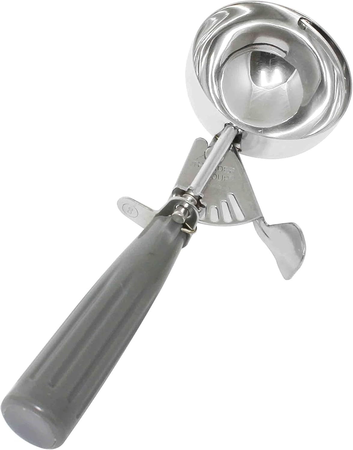 Ice Cream Disher Stainless Steel with Plastic Handle - Ice Cream Cookie Scooper for Baking Cookie Scoops Portion Control Scoop Cupcake Batter Ice Cream Yogurt Gelatos Sundaes