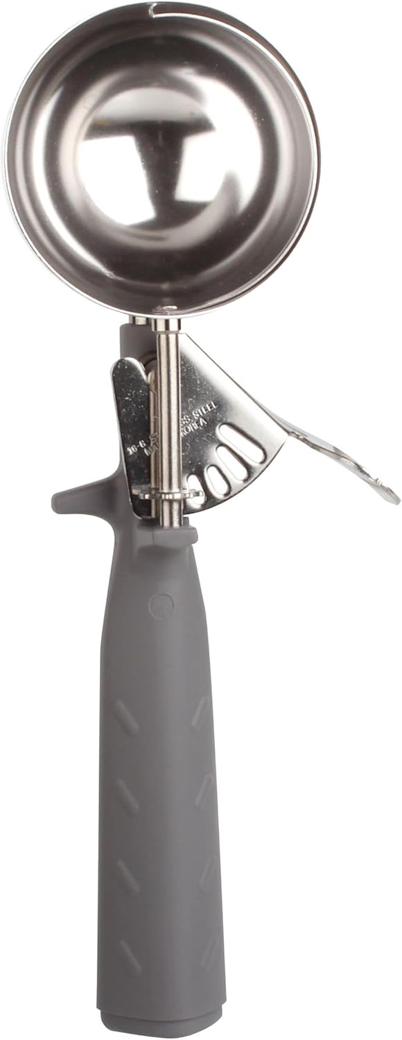 Disher Stainless Steel with Triangle Handle - Cookie Scooper for Baking Cookie Scoops For Portion Control Scoop Cupcake Batter Ice Cream Frozen Yogurt Gelatos