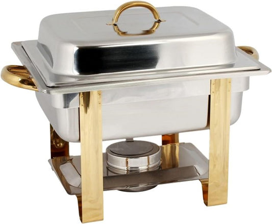 Stainless Steel Chafing Dish Complete Set - Food Warmer Chafers and Buffet Warmer Sets for Catering Event Party Holiday Buffet Weddings Catering