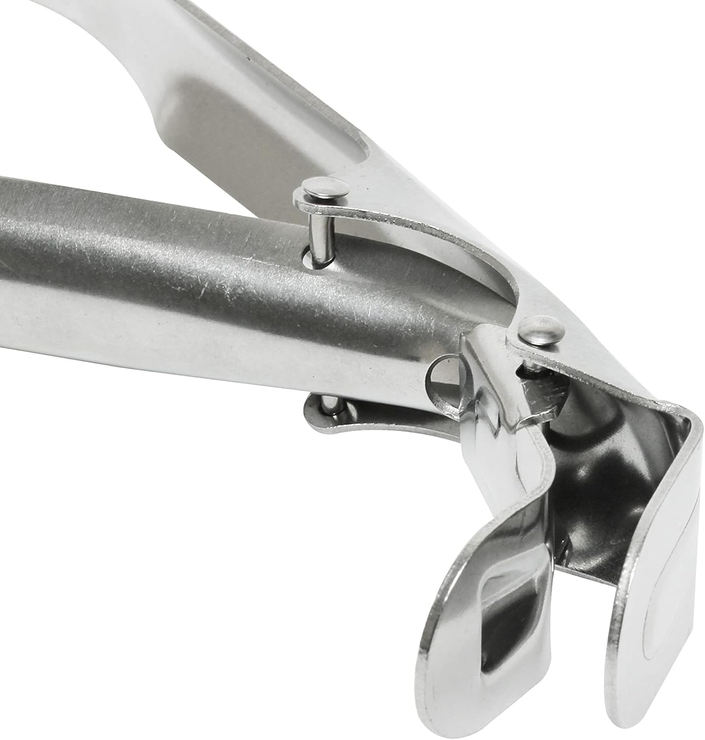 Deep Dish Pizza Pan Gripper Stainless Steel 7-2/3" x 1-1/7" x 2-3/4" - Pan Tongs Gripper Clip Tongs Great for Pulling Hot Pizza Pan out of the Oven Microwave