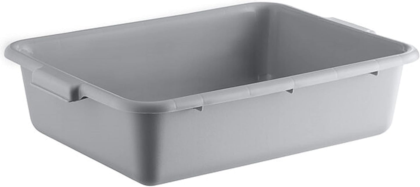 20-1/2" x 15-1/2" x 5" Utility Kitchen Bus Box/Tub/Bin with Handles - Heavy Duty Plastic Restaurant Tub/Dish Washing Box Wash Basin Tub for Kitchen Home Restaurants