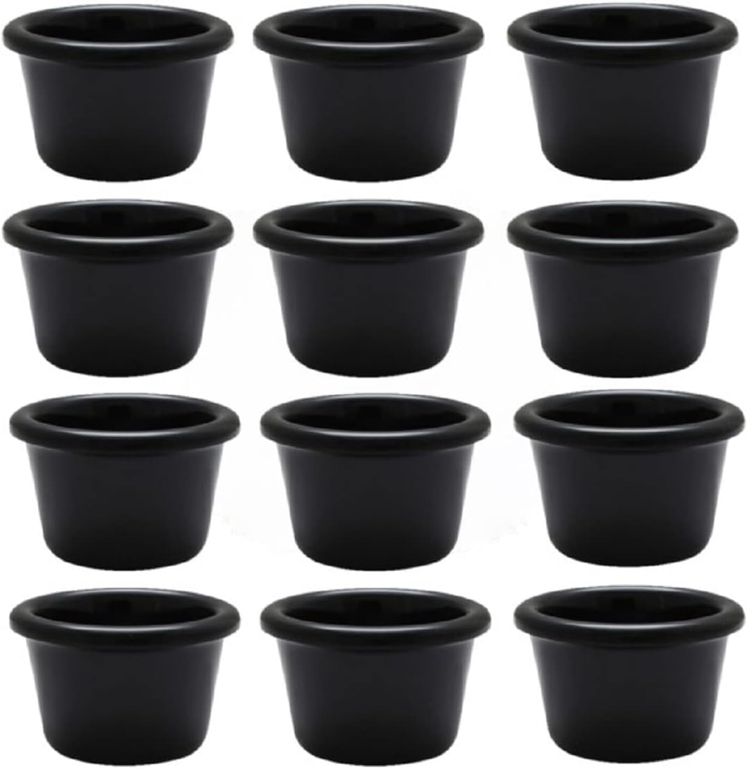 Smooth Ramekin Melamine - Plastic Ramekin Dipping Sauce Cup Portion Dipping Sauce Cups Individual Condiment cups For Catering Kitchen Restaurant