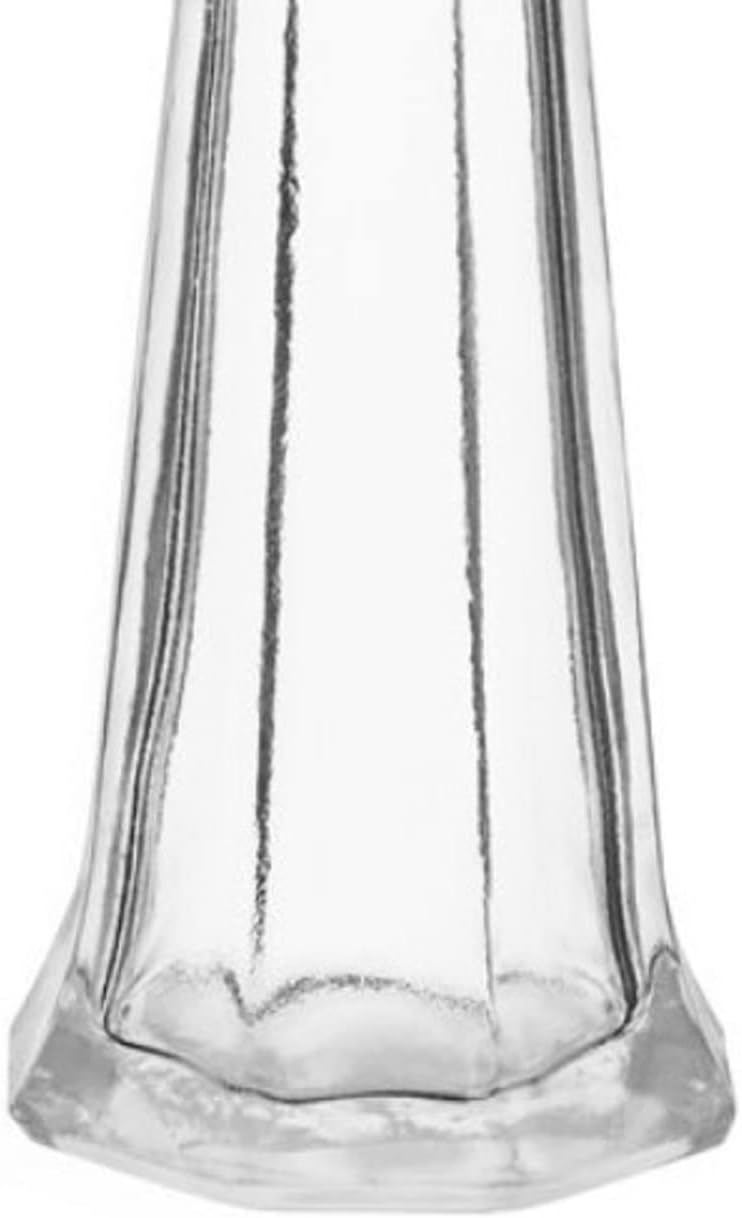 1 oz. Tower Salt Pepper Shakers with Glass Body Stainless Steel Golden Cap - Salt Shaker Salt Pepper Shakers Glass Spice Jars Accessories for Wedding Restaurant Home Kitchen