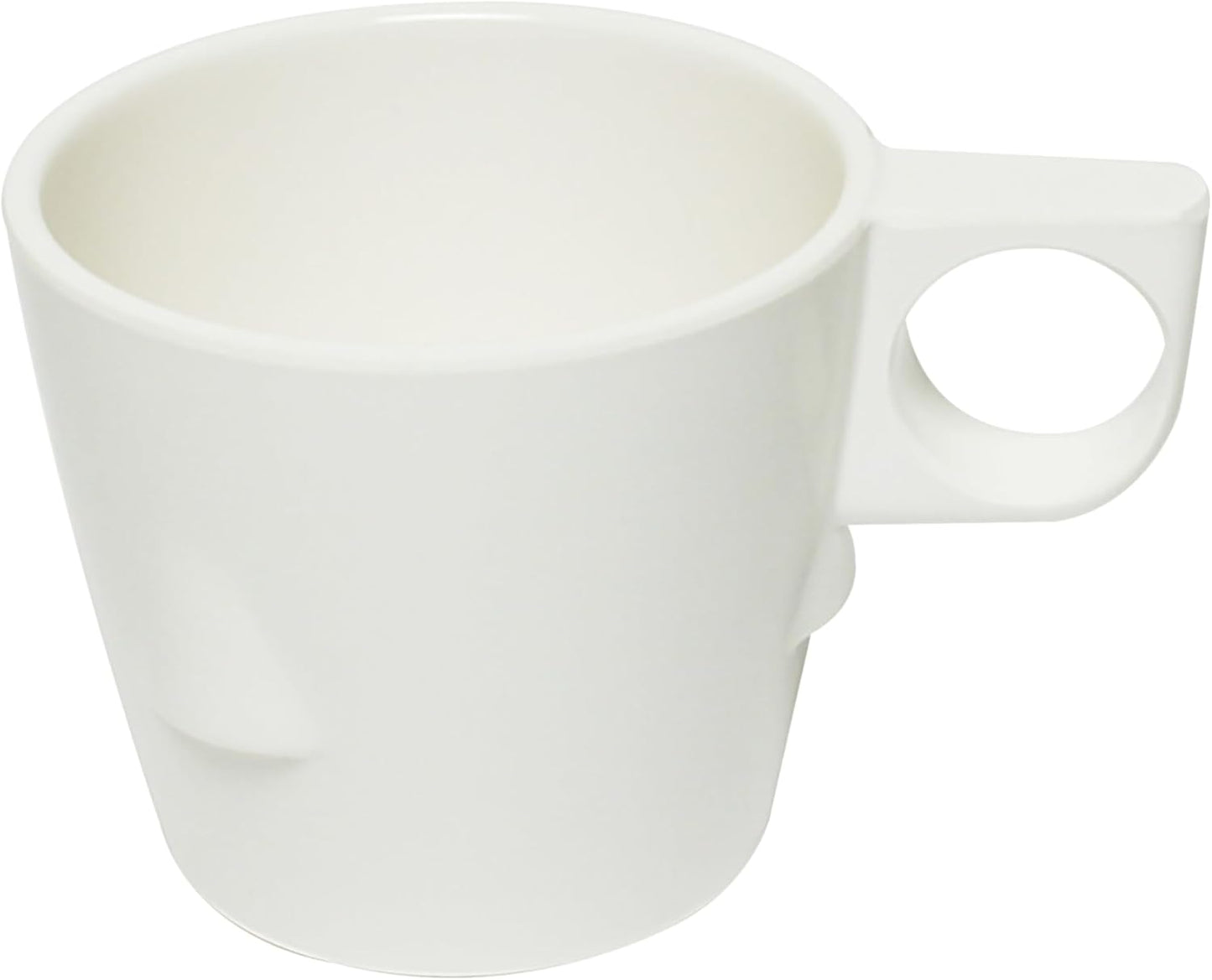 7 oz Stacking Cup Melamine Set of 12- Dishwasher Safe Break-Resistant Coffee Cup Set Reusable Plastic Cup for Latte Cappuccino Cocoa Hot Tea Mocha Home Cafe Restaurants