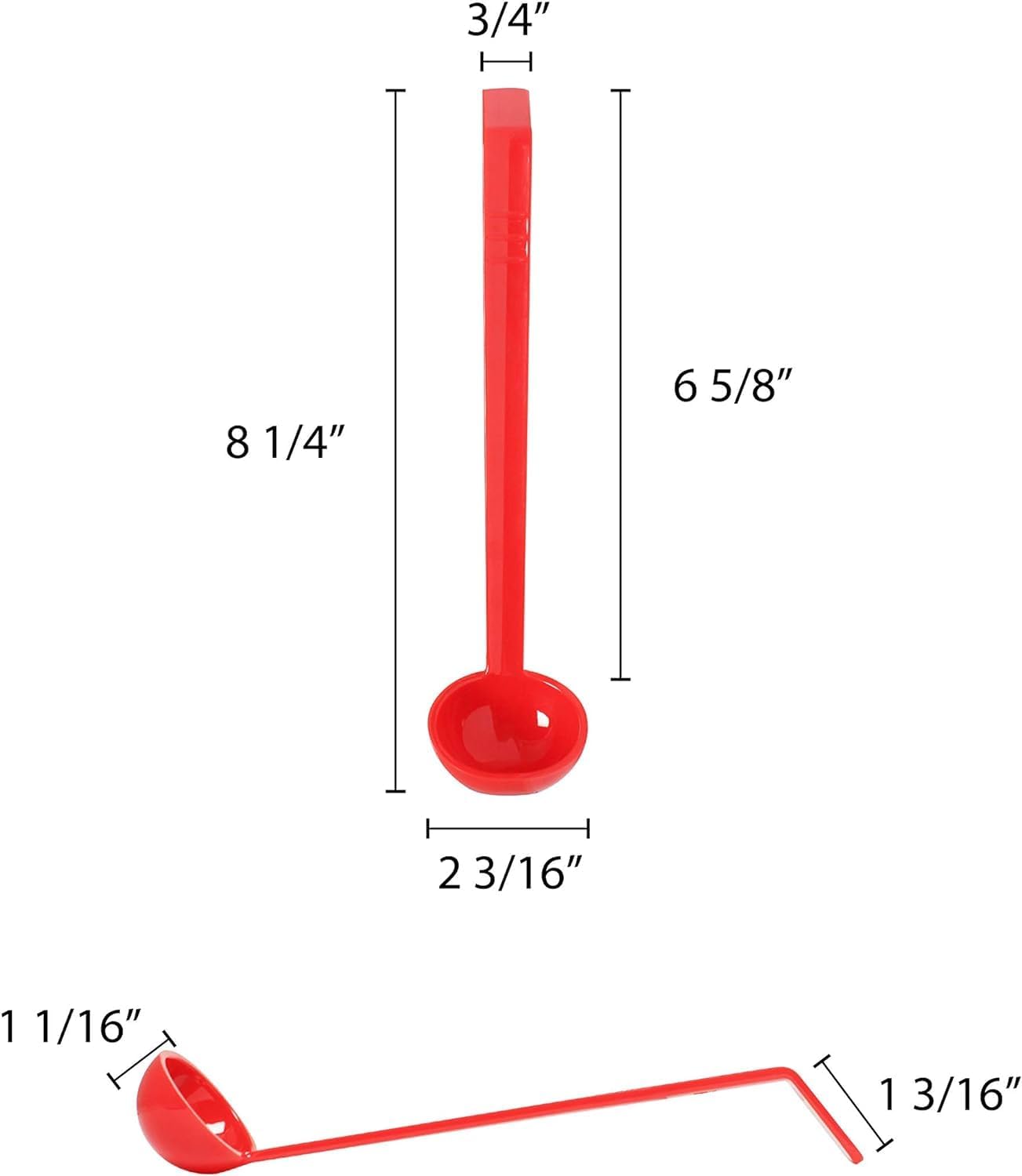 Kitchen Ladle Polycarbonate - Sauce Ladle Serving Ladle for Stirring Portioning Serving Soups Chili Stew in Restaurants Home Best Serving Kitchen Accessories