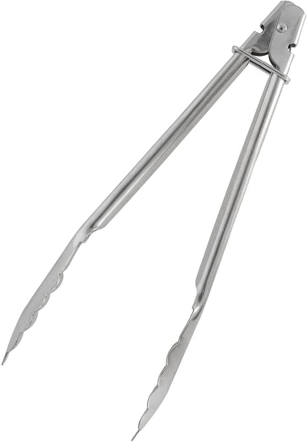 Stainless Steel Flat Spring Utility Tong with Locking Ring Set of 3- Food Tongs Cooking Tongs for Grilling Barbecue Buffets Home Restaurants Food Tong Buffet Tong Appetizer Tong