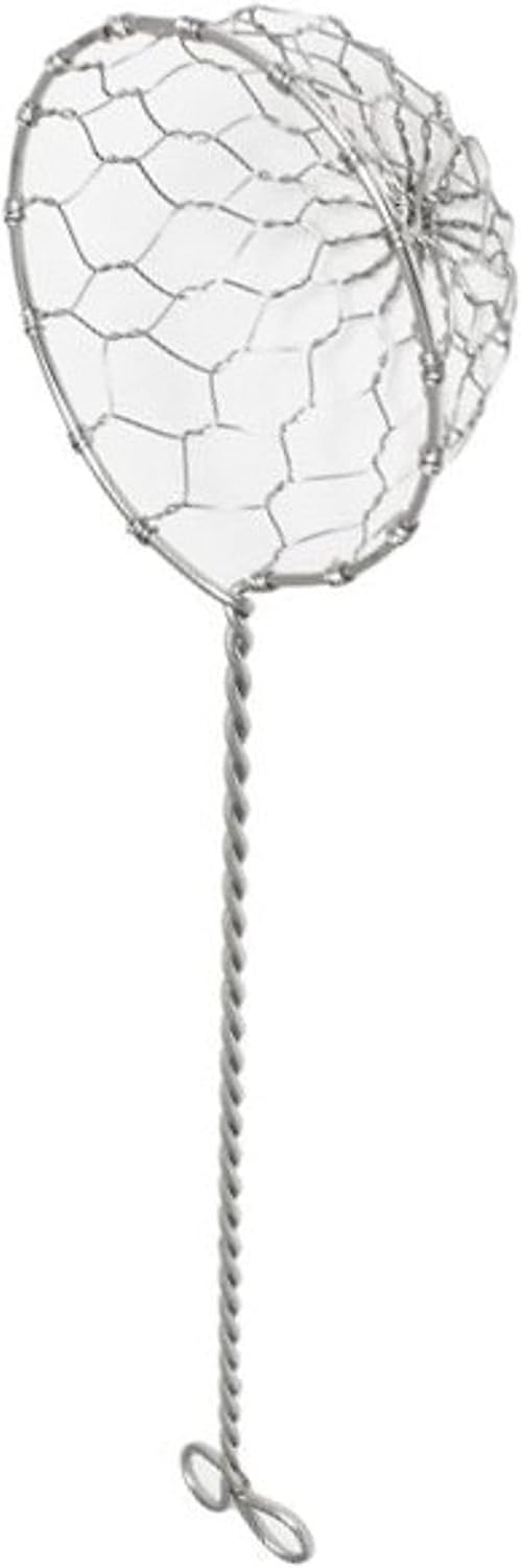 2-3/8” Stainless Steel Skimmer for Hot Pot or Shabu-Shabu- Mini Mesh Skimmer Spoon Asian Strainer Ladle Spider Wire Skimmer Colander Strainer Spoon Hot Pot Tortellini Meatball