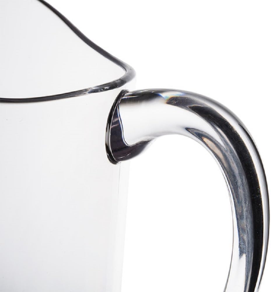 Water Pitcher Polycarbonate- Carafe Clear Plastic Pitcher Juice Containers for Water Iced Tea Juice Beverage Milk Cold Brew Mimosa Bar Perfect for Home and Restaurants