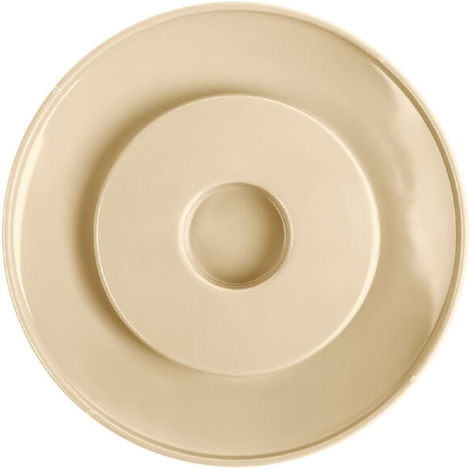 8-1/4” Deep Divided Server Lid Only Melamine Set of 12- Dishwasher Safe Break-Resistant Serving Platter Serving Plates Portion Plates for Dinner Home Kitchen Restaurants