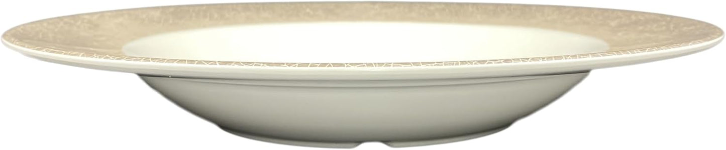 16 oz Pasta Bowls Dinnerware Melamine Set of 12- Dishwasher Safe Break-Resistant Reusable Pasta Plates Serving Bowl Pasta Bowls for Dinner Home Kitchen Restaurants