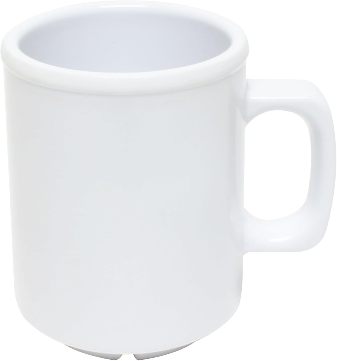 8 oz Mug Melamine Set of 12- Dishwasher Safe Break-Resistant Coffee Cup Set Reusable Plastic Cup for Latte Cappuccino Cocoa Hot Tea Mocha Home Cafe Restaurants
