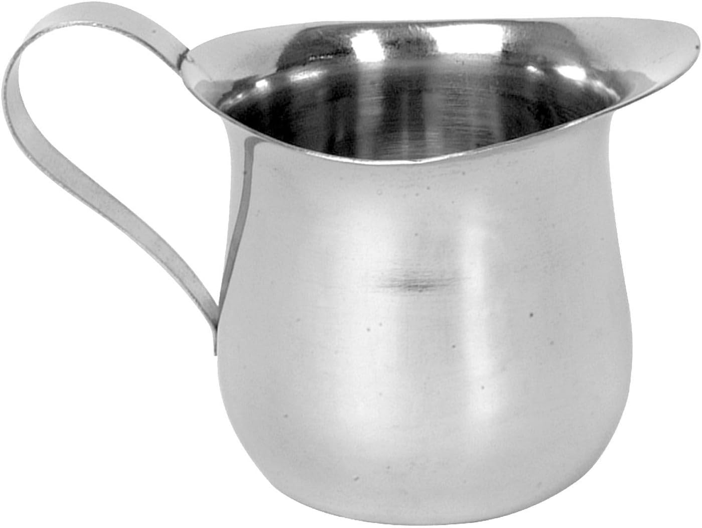 Stainless Steel Bell Creamer Set of 4- Mini Cup Container for Serving Milk Coffee Cream Salad Dressing Maple Syrup Espresso for Restaurant Cafes Home Used