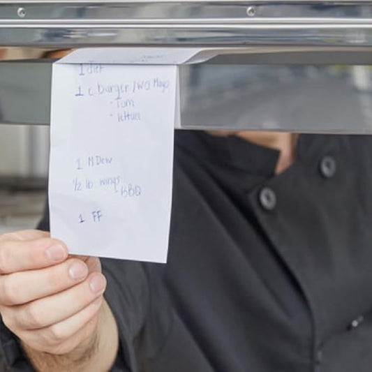 Stainless Steel No Clip Check Holder Ticket Rack- Restaurant Ticket Holder Receipt Holder Order Ticket Holder Ticket RackBill Orders Display Rail for Kitchen Cafes Bar Restaurants