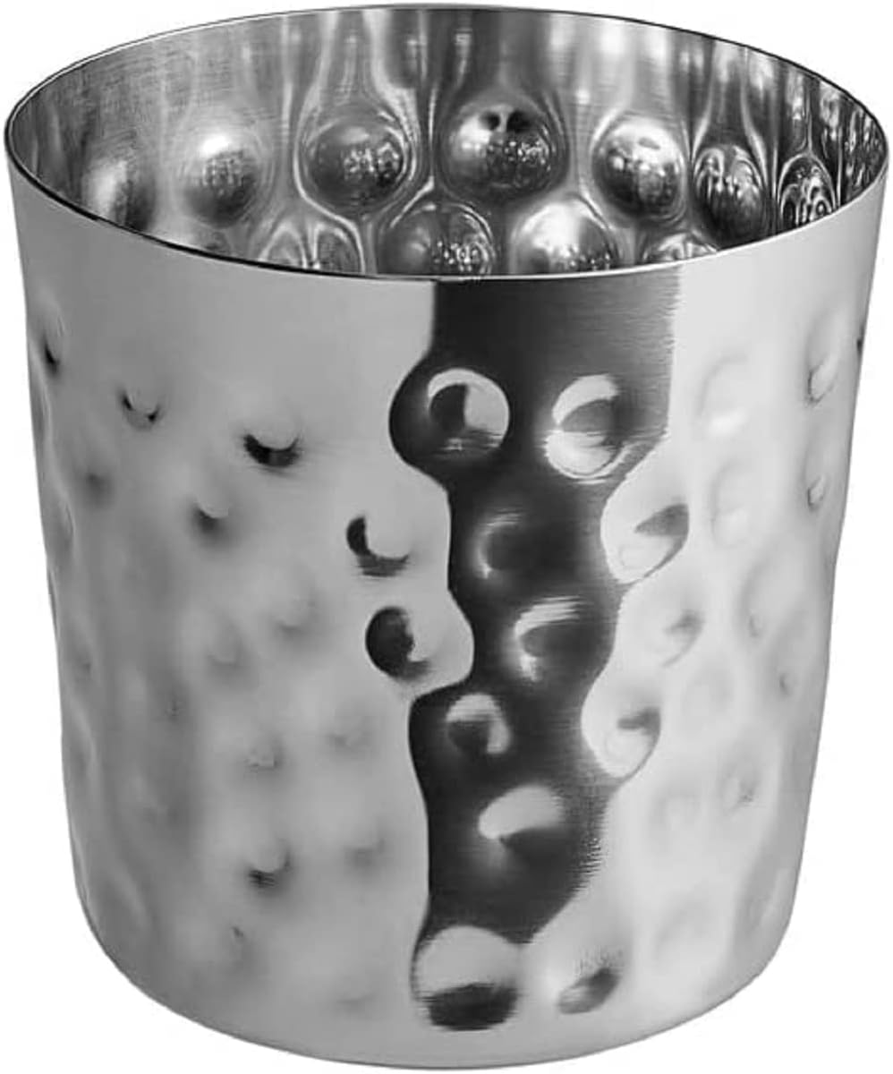 13 oz. Stainless Steel French Fry Cup Set of 2- French Fry Holder Stainless Steel Fry Cup Appetizer Cups For Serving Chips Onion Rings Tater Tots or Vegetables