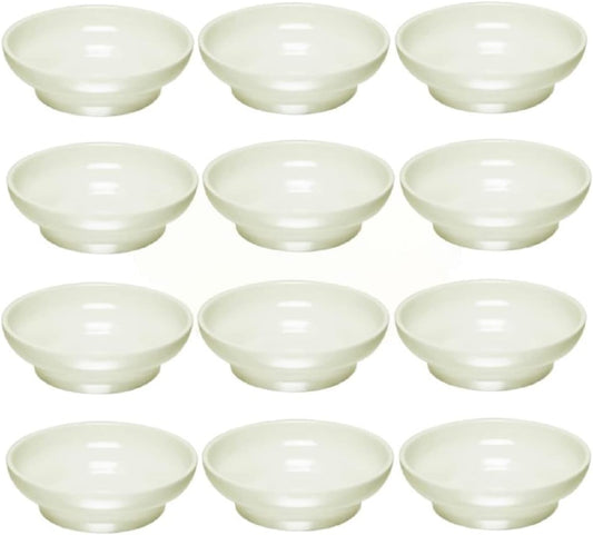 Set of 12 Salsa Dish Melamine - Perfect for Salsa Guacamole Cheese Condiments Dipping Sauces Mexican Fiesta Serving Side Dish For Chip Dip Guac Pinch Condiments