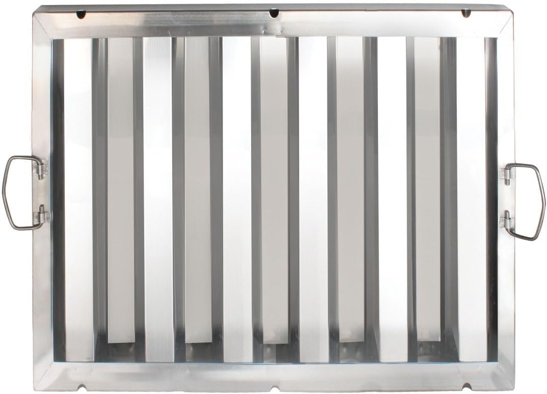 Stainless Steel Commercial Kitchen Hood Filter - Restaurant Hood Filters Range Hood Filter Range Hood Baffle Grease Filter for Restaurant Kitchen Exhaust Hoods