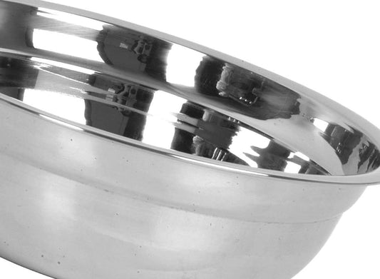 Polar Basin Stainless Steel bowl Heavy Duty Dent-Resistant with Contoured neck - Mixing Bowl Prep Bowl Metal Bowl Great for Prepping Cooking Baking Meal Prep Bowl