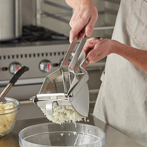Stainless Steel Potato Ricer - Heavy Duty Stainless Steel Potato Masher and Ricer Kitchen Tool Press and Mash Kitchen Gadget For Perfect Mashed Potatoes