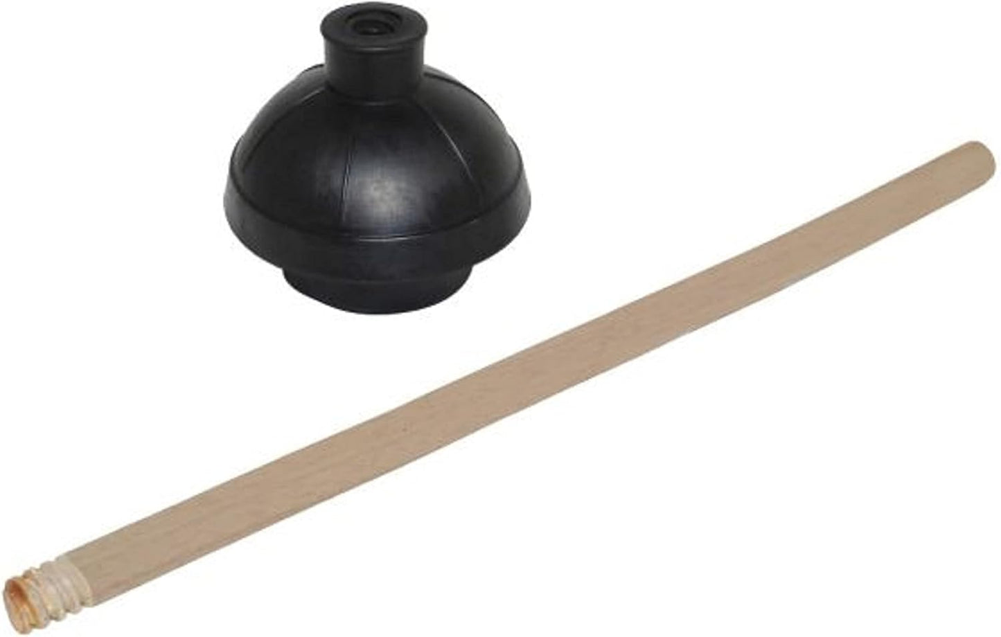 Toilet Rubber Plunger with 21” Wooden Handle- Heavy Duty Plungers for Bathroom Fix Clogged Toilets Bowl Plunger Drains for Bathroom Cleaning Durable Efficient