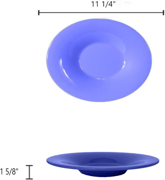 16 oz Pasta Bowls Melamine Set of 12- Dishwasher Safe Break-Resistant Reusable Pasta Plates Serving Bowl Pasta Bowls for Dinner Home Kitchen Restaurants