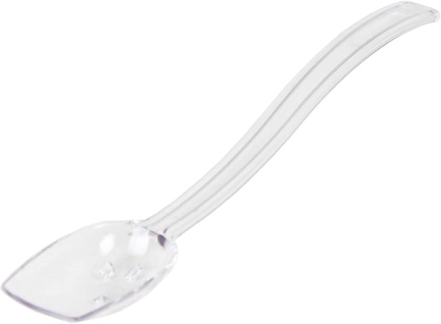 Perforated Buffet Serving Spoon Polycarbonate Set of 12 -Buffet Serving Utensils Scooping Serving Flatware Set for Catering Party Kitchen Banquet Restaurant