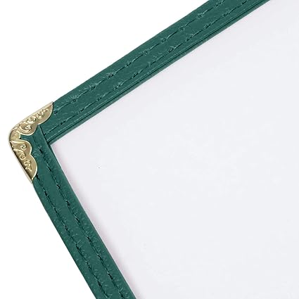 Triple Page Book Fold Restaurant Menu Covers 3 Page 6 View Set of 10- Crystal Clear Menu Covers Sleeve Menu Folder Menu Book Holders for Bar Cafe Restaurant